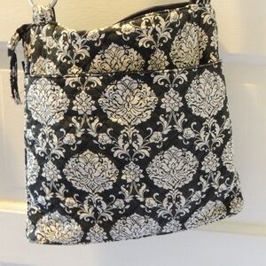 Weavery black & white bag
